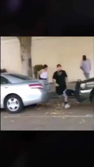 I guess the guy they jumped was beating up and trying to steal from a street vendor not sure what the entire story is