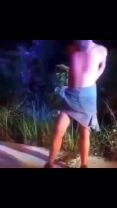 Guy shits while getting arrested