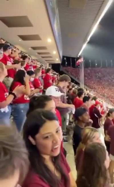 Is this “Fuck Joe Biden” chant real or sound overlay?