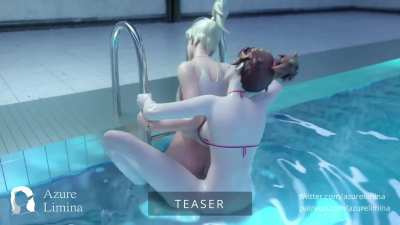 Mercy and futa D.va (Azure Limina)