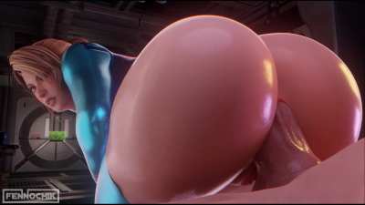Samus Aran Anal riding. 3dArtist: Fennochik