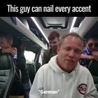 This guy doing accents