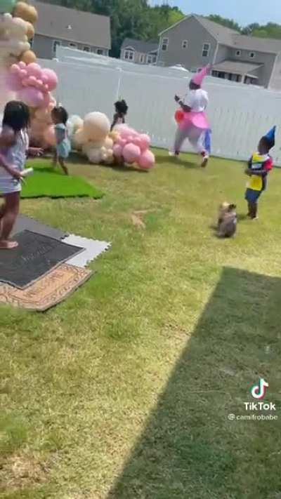 Grandpa made this birthday party one to remember!