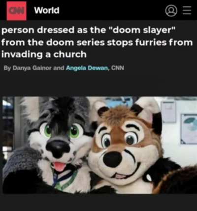 Furry intercepted.