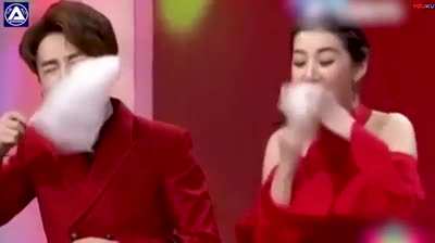 The way she stuffs the cotton candy
