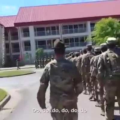Army sings baby shark