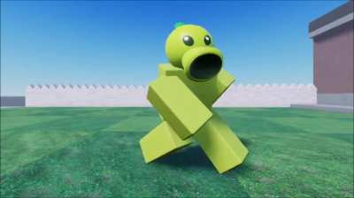recreat dancing peashooter in roblox cause im bored