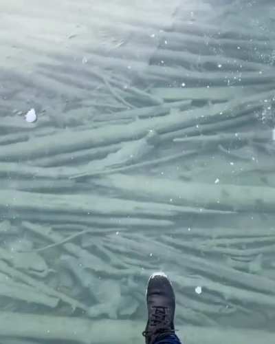 Lake Louise, Banff, Canada frozen over