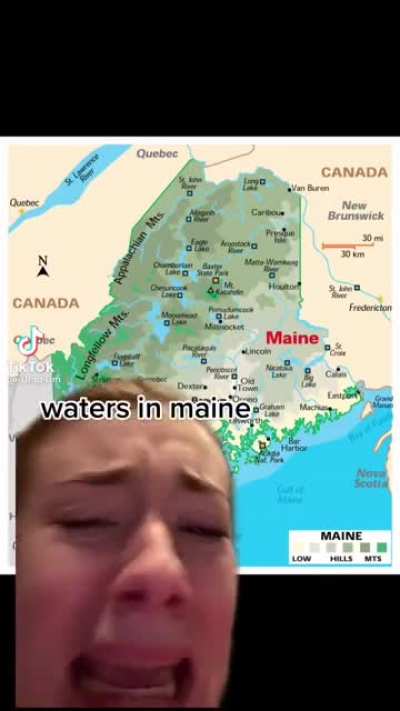 Waters in Maine.