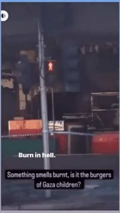 The owner of the restaurant in Melbourne chanted 