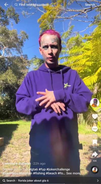 The Florida joker thinks he's the reason GTA 6 is so hyped.