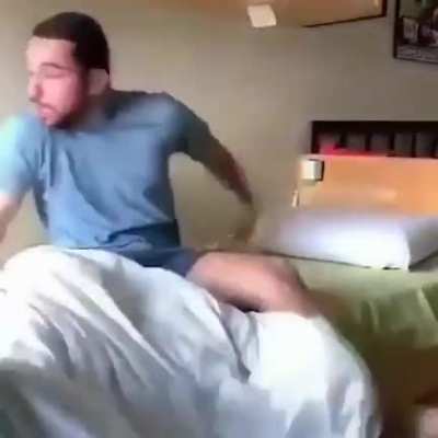 Backflip into the deep blue