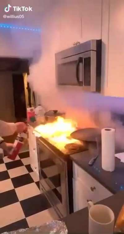 if you spill everclear on your stove dont switch it on