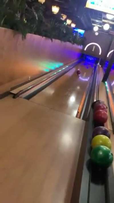 When the bowling ball pins you as the target