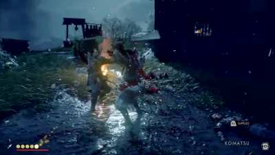 [Ghost of Tsushima] [Video] Water Stance is my favorite! Feels Badass!
