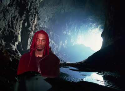 CONCEPT: Playboi Carti sings ILoveUIHateU through a cave