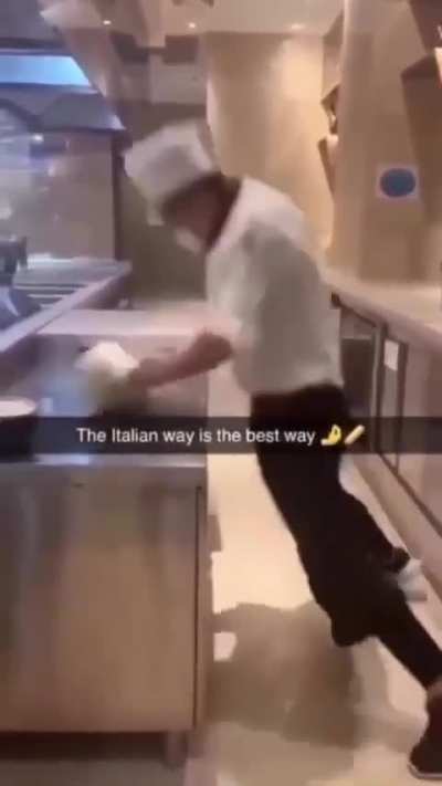 The Italian way is the best way 🤌