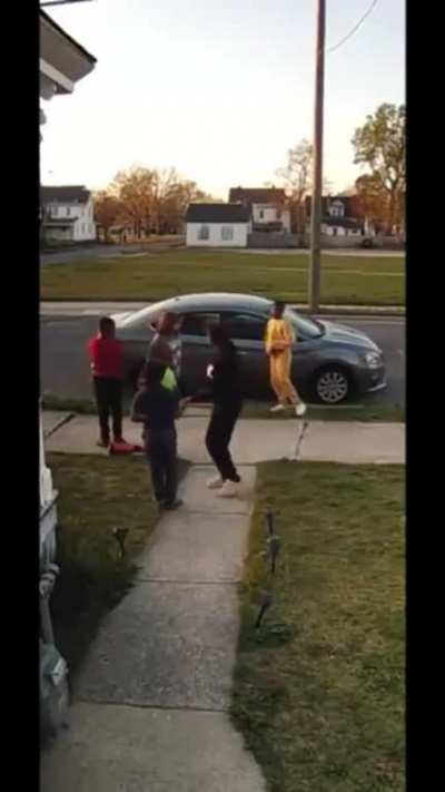 Bully and his friends try to steal a girl's hoverboard