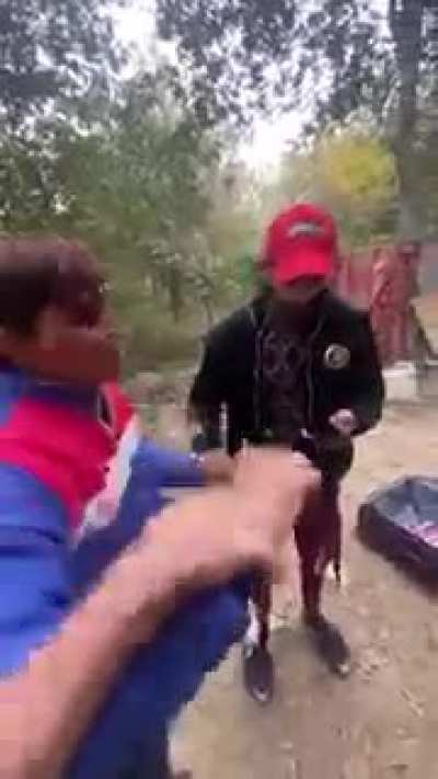 A kidnapper caught red handed while abducting a kid in a suitcase!