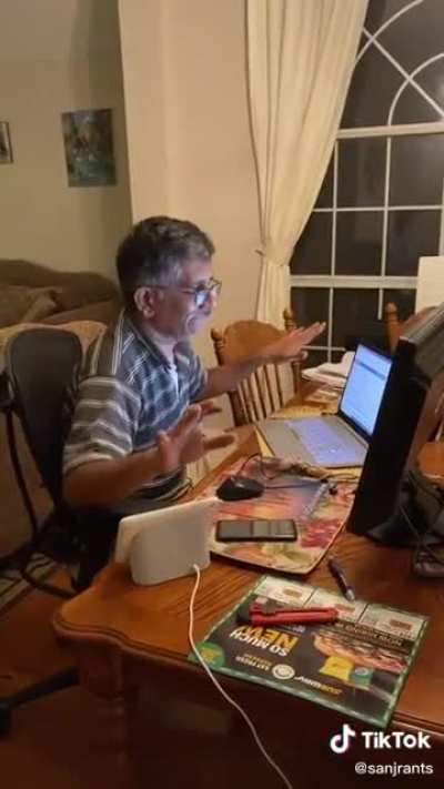 Dad bought a Google home