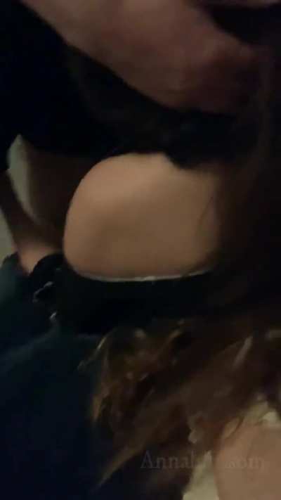 Girl from Tinder sucking my bf's cock