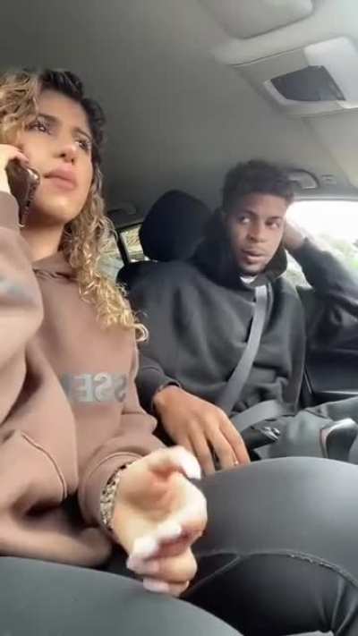 Lady telling her dad her boyfriend will beat him up 😅
