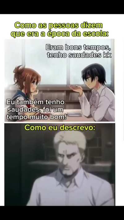 Melhor coisa pra mim foi ter terminado a escola