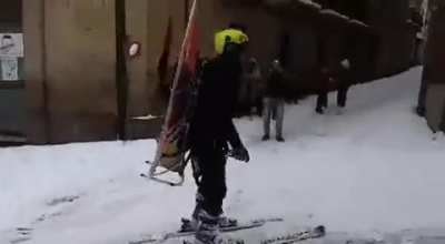 In Spain we don't get snow often so we have to adapt