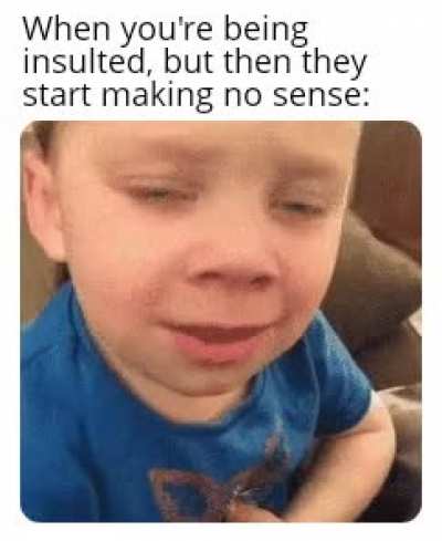 Like at least be sensible. 