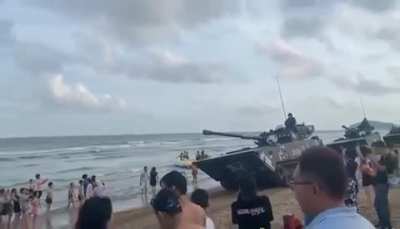 ZBD-05 at the beach somewhere in Fujian