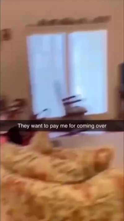 A reverse robbery. 