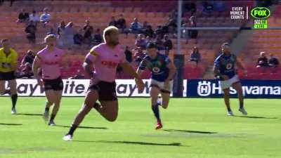 Viliame Kikau charge down and Kava celebration
