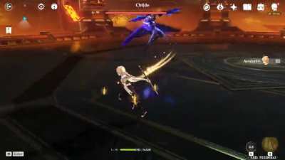 What 500+ hours of Traveler looks like - Childe AR50 without dodging & sprinting
