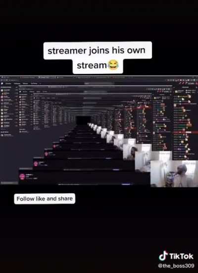 Streamer joins his own stream