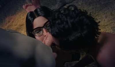 Why she ain't even taking her glasses off? (Symphony of the Serpent)