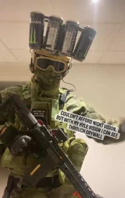 Heading to a MemeSim game this weekend, had to make some night vision cause I can’t afford real ones. Kyle’s vs Area 51 Guards