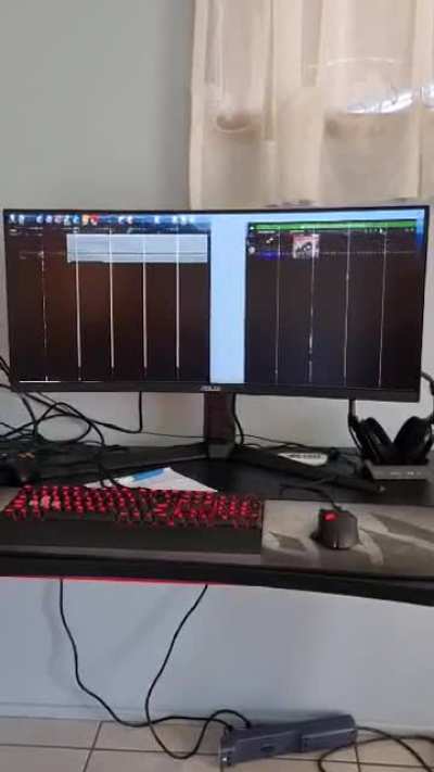 My friends brand new monitor.