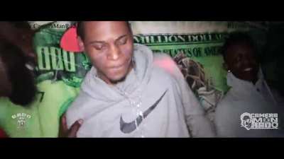 White girl grindnig hard on balck guy at party