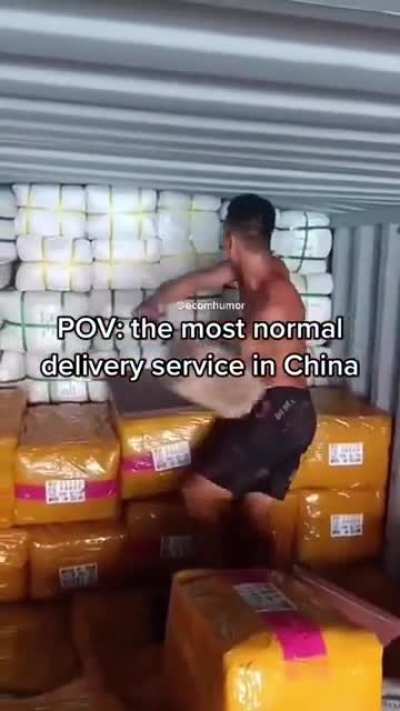 Chinese delivery service 😍🥵