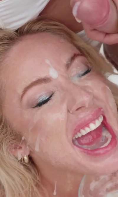 Blonde Bombshell Cum Glazed