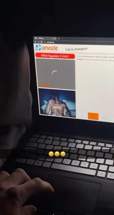 Would you click next, or watch me stroke my cock and cum on my abs?