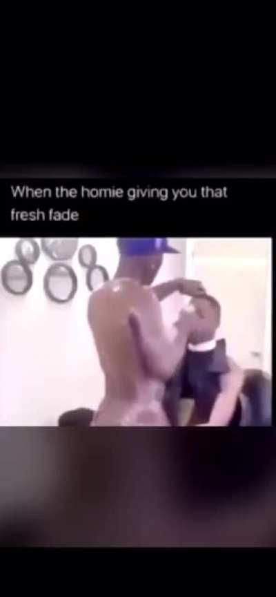 DaBaby before the fame giving his homie a haircut