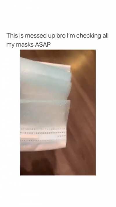 Check your mask.