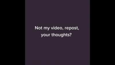 I can’t believe I went to school with this girl. She dubbed her voice to make it seem like it was a repost, when it’s really her lol so I fixed the audio and included that clip. Her videos are beyond the craziest conspiracies.