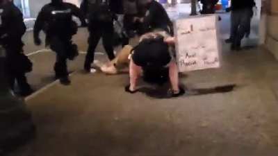 #portlandpolice has finally lost their temper happening now