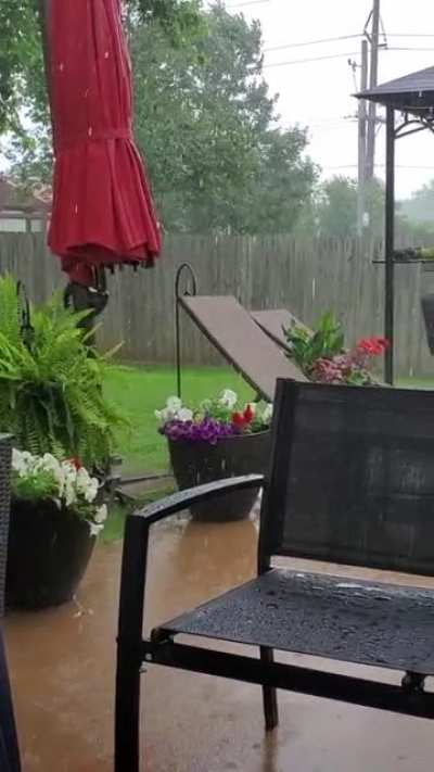 A soothing downpour in NWA today