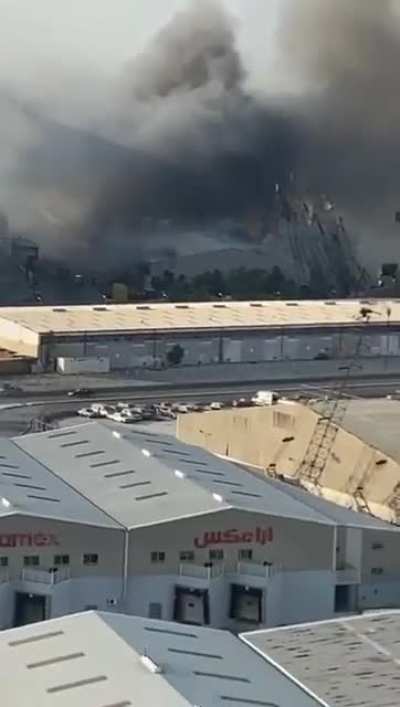 New video from the blast in Beirut, 2020.