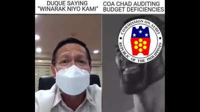 Huwag kang iiyak Duque, ginagawa lang nila ang trabaho ng COA