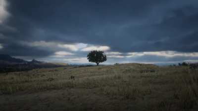 Cloudy day in Great Plains
