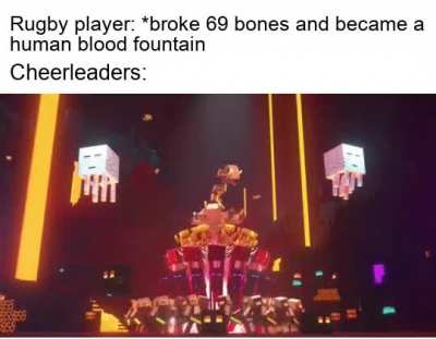 How did they know he broke 69 bones before cheering?